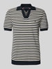 Tommy Hilfiger Regular Fit Poloshirt mit Strukturstrick Black