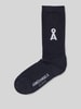 Armedangels Socken mit Logo-Detail Modell 'SAAMUS' Dunkelblau