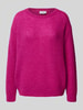 MAERZ Muenchen Gebreide pullover met extra brede schouders Fuchsia