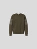 Ten C Oversized Sweatshirt aus Baumwolle Khaki