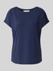 Christian Berg Woman T-shirt met zijsplitten Donkerblauw