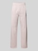 PEGADOR Straight Fit Sweatpants mit Logo-Stitching Flieder