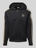 EA7 Emporio Armani Sweatjack met labelpatch Zwart