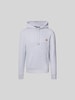 MAISON KITSUNE Hoodie mit Label-Stitching Hellgrau Melange