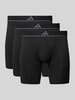 adidas Sportswear Boxershort met elastische band met logo in een set van 3 stuks Zwart