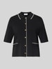 Jake*s Collection Strickjacke mit Knopfleiste Black