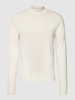 Tiger Of Sweden Longsleeve mit geripptem Rundhalsausschnitt Modell 'Tern' Offwhite