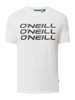 ONeill T-shirt van katoen, model 'Triple Stack'  Wit