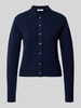0039 Italy Strickjacke aus Kaschmir-Mix mit Lanawoll-Anteil Modell 'Gina' Marine