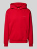 REVIEW Essentials hoodie met logo Rood