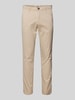 Jack & Jones Slim Fit Chino mit Gürtelschlaufen Modell 'MARCO BOWIE' Beige