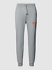 HUGO Sweatpants mit Label-Detail Modell 'Linked' Stein