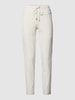 Cambio Joggingbroek met steekzakken opzij, model 'Jorden' Offwhite