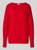 s.Oliver RED LABEL Sweter o kroju relaxed fit z mieszanki wiskozy Czerwony