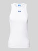 Hugo Blue Tanktop mit Label-Detail Weiss