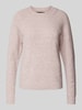 Vero Moda Regular Fit Strickpullover in Melange Modell 'DOFFY' Hellrosa