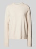 Mango Oversized Strickpullover mit Lanawoll-Anteil Modell 'MARIANO' Beige