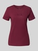 ARMANI EXCHANGE T-shirt o kroju regular fit z czystej bawełny z nadrukiem z logo Bordowy