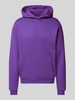 REVIEW Hoodie mit Label-Print Purple