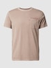 JOOP! Jeans T-Shirt mit aufgesetzter Brusttasche Modell 'Caspar' Taupe Melange