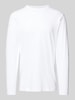 RAGMAN Longsleeve mit Rundhalsausschnitt Weiss