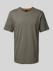 BOSS Orange T-shirt met labeldetail, model 'Tales' Mintgroen