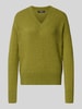 Weekend Max Mara Comfort fit gebreide pullover van wolmix, model 'VISITA' Grasgroen