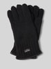 EEM Wollen handschoenen van zuivere wol, model 'THINSULATE' Zwart