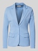 Tom Tailor Shaped Fit Blazer aus Jersey-Viskose-Mix mit angedeuteten Pattentaschen Hellblau