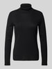 Tom Tailor Regular Fit Langarmshirt mit Baumwolle Black