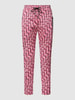 MAC Sweatpants mit Allover-Muster Modell 'FUTURE' Rosa