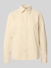 Gant Corduroy blouse met knoopsluiting Ecru