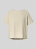 s.Oliver RED LABEL Loose Fit T-Shirt aus reiner Baumwolle Sand