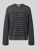 Tommy Hilfiger Regular fit gebreide pullover van pure wol Donkergrijs