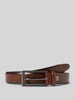 Pierre Cardin Leren riem Donkerbruin