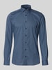 OLYMP Level Five Slim fit zakelijk overhemd met kentkraag Marineblauw
