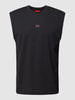 HUGO Tanktop mit Label-Patch Modell 'Dankto' Schwarz