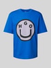 Hugo Blue T-Shirt mit Motiv-Print Modell 'Nimper' Blau