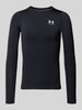 Under Armour Shirt met lange mouwen, ronde hals en logo Zwart