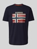 Napapijri T-Shirt mit Label-Print Modell 'LARI' Marine