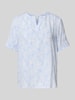 Christian Berg Woman Slim Fit Blusenshirt mit Tunikakragen Weiss