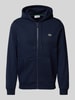 Lacoste Classic fit sweatjack met capuchon Marineblauw