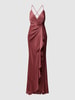 Jake*s Cocktail Abendkleid in Wickel-Optik Rostrot