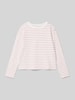 Mango Longsleeve aus reiner Baumwolle Rosa