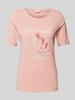 s.Oliver RED LABEL T-Shirt mit Rundhalsausschnitt Modell 'Wechsel' Rosa