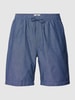 Anerkjendt Shorts mit elastischem Bund Modell 'JAMES' Marineblau