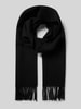 Fraas Szal z frędzlami Czarny