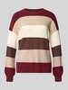 ONLY Regular Fit Pullover aus Viskose-Mix Modell 'LATIA' Bordeaux