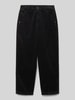 Garcia Spodnie sztruksowe z wpuszczanymi kieszeniami w stylu francuskim Czarny
