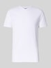 SELECTED HOMME Regular Fit T-Shirt aus Baumwoll-Mix Modell 'NEWPIMA' Weiss